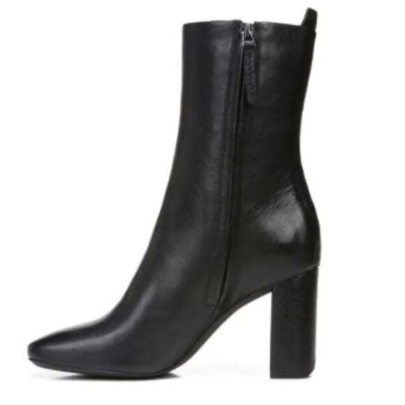 Sarto by Franco Sarto A-Binnie Black Leather Black Heel Booties 9 (Like New) - Picture 8 of 8